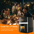 thumbnail image 4 of Bluebow 6QT Air Fryer, 8-in-1 Electric Hot Oven with Digital LED Touchscreen, Visible Window, 1500W, New, Black, 4 of 8