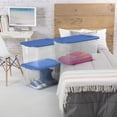 thumbnail image 5 of Sterilite 64 Quart Clear Plastic Latching Storage Container, Blue (6 Pack), 5 of 6