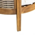 thumbnail image 6 of Rattler Acacia Wood 4-Piece Outdoor Chat Set with Cushions, Teak, Mixed Brown, and Beige, 6 of 14