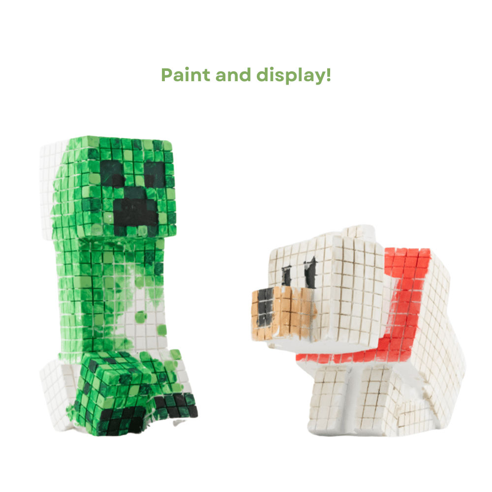 Innovative Designs Minecraft Paint Your Own Figurines Arts and Crafts Set for Boys Girls