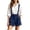 #04 Navy 【Mix, Match & Rotate: Stock Up on Your Favorite Colors】, variant on Women's Soft Fabric Regular Fit Romper Shorts, Elastic Waistband Flattering Silhouette, Functional Side Pockets Detachable Shoulder Straps, Summer Beachwear Daily Casual Travel Look, One | Velmuse