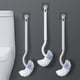 thumbnail image 2 of Curved Toilet Brush with Long Handle, Flexible Plastic Bristles for Toilet Bowl Cleaning, Bathroom Accessories, Strong Decontamination, Hanging Portable Design for Effective Bathroom Cleaning Tools, 2 of 2