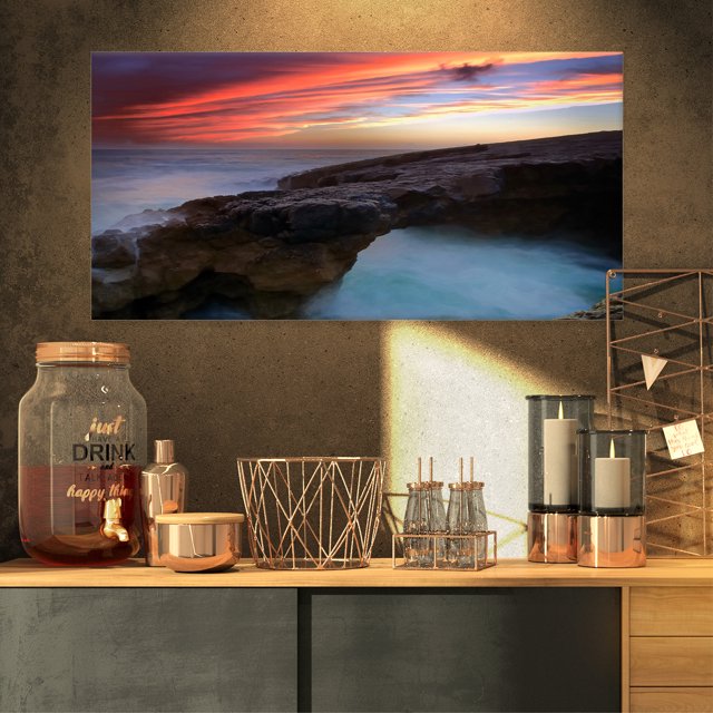 Colorful Cabo Raso Seashore Portugal - Seashore Canvas Art Print