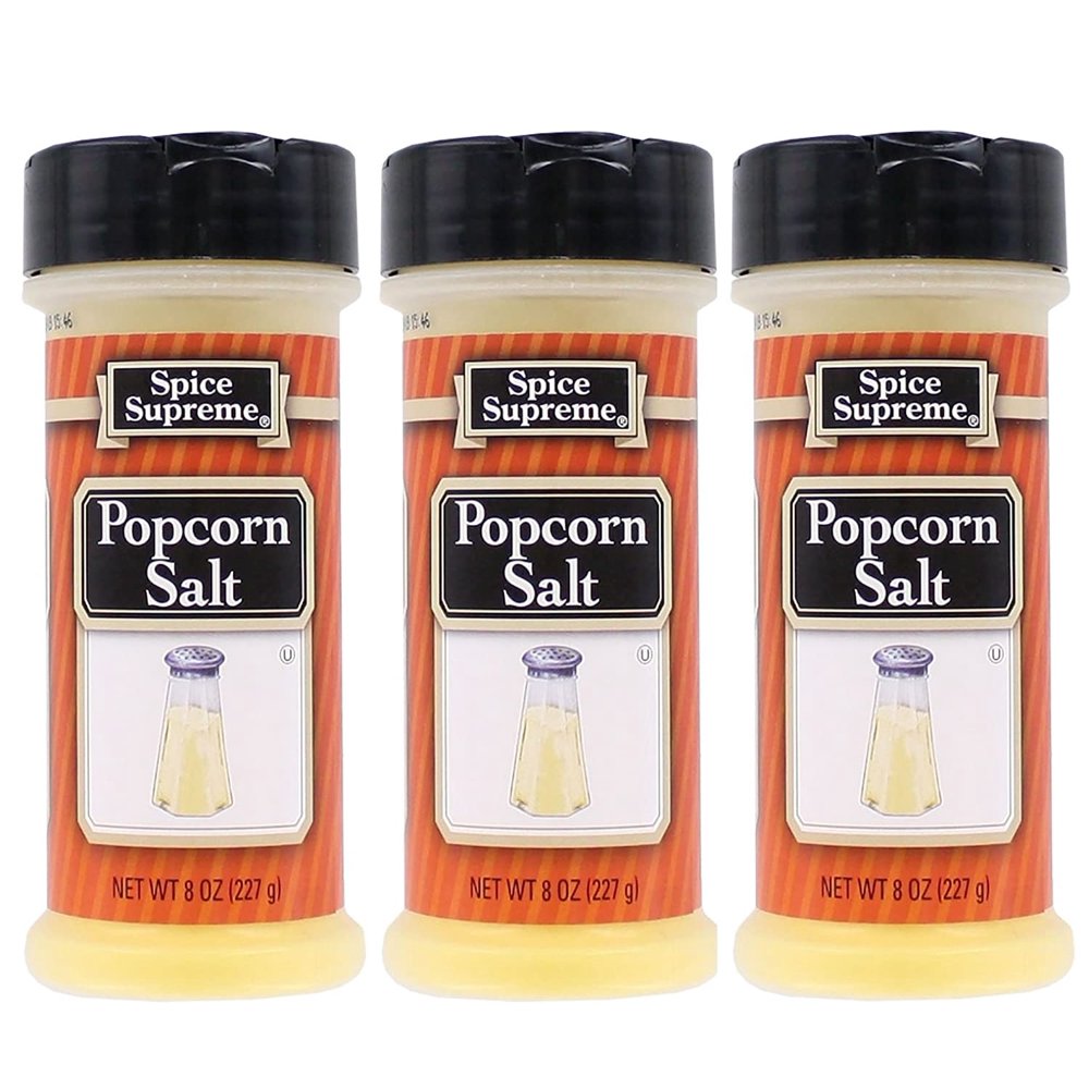Spice Supreme Authentic Movie Popcorn Salt (38oz Jars Total of 1.5