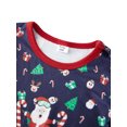 thumbnail image 6 of Hirigin Family Matching Christmas Pajamas, Baby Romper/Santa Print Long Sleeve Tops and Long Pants Sleepwear Set, 6 of 9
