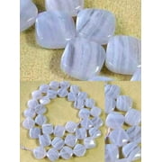 Blue Lace Agate Diamond Beads | 10x10x4mm | Lavender | Diamond | 5 Beads