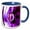 Blue/White, variant on 3drose, Sonic Purple-blue Water Drop, 15oz Mug