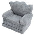 thumbnail image 1 of Kids Couch Fold Out, 2 In1 Plush Children Couch Backrest Armchair Bed, Convertible Sofa To Lounger, Portable Flip Open Recliner, Fun Baby Sofa For Infant Toddler Baby Girls, 1 of 8