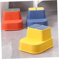thumbnail image 4 of Raindrops Double Layer Plastic Step Stool Childs Step Up Stool Toddler Potty Training 1Pc for Daily Life, 4 of 8