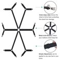 thumbnail image 5 of QoeCycth Sujetadores de sábanas Correas elásticas ajustables para soporte de sábanas para cama doble Queen King Clips para sábanas cruzadas de 6 vías Tirantes Banda ajustable Colchones redondos y cuad, 5 of 5