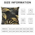 thumbnail image 5 of Throw Pillow Covers Palm Leaves Gold Green Leaf Square Pillowcase for Home Decor Sofa Car Bedroom Pillow case, 5 of 5