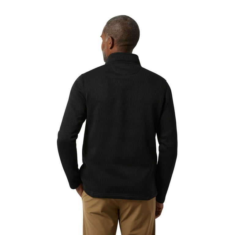 Chaps Men s Big Men s Quarter Zip Mock Neck Sweater Fleece Walmart