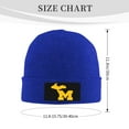 thumbnail image 3 of Michigan Us Knit Beanie Acrylic Knitted Hat Men Beanie Winter Warm Beanies Women Casual Skullies Outdoor, 3 of 7