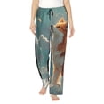 thumbnail image 1 of Balery Starry Sky Cloud Fox Pantalones de pijama para mujer, pijamas ultraligeros, pantalones de estar por casa-X-Large, 1 of 6
