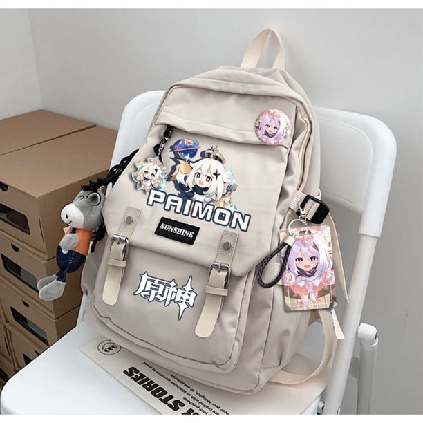 Ocio Wendy Bolsa De Ordenador Mercancía Hombre Mujer Jizi Escolar De Viaje Genshin Zhongli Pamon Mochila Estudiante De Moda
