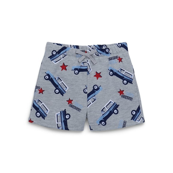 Ford Bronco Girls Americana Print Fleece Shorts, Sizes 4-16