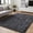 Gray, variant on GENIMO 5'x7' Area Rug, Machine Washable Playful Animal Floral Rug with Non Slip Backing for Bedroom, Nursery, Living Room, Beige and White