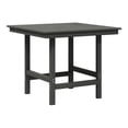thumbnail image 2 of WestinTrends Ashore Outdoor HDPE 36" Square Patio Dining Table with Umbrella Hole, Gray, 2 of 13