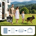 thumbnail image 4 of 9x18 Outdoor Rug Waterproof Large RV Mat, Oversized UV-Resistant Reversible Plastic Straw Rug with Stakes & Carry Bag Foldable Outdoor Carpet for Camping Picnic Beach Black, 4 of 7