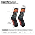 thumbnail image 2 of KLL Sunflower Black Dog Print Cool Socks Men's Women's Crew Socks Funny Crazy Novelty Stockings, 2 of 6