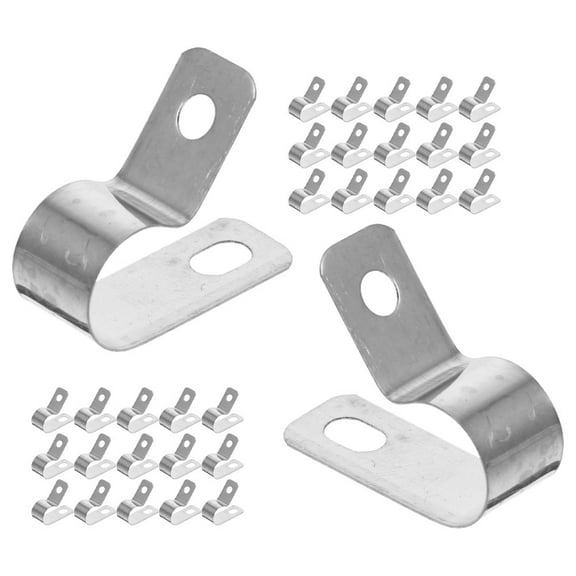 FRCOLOR 50Pcs Cable Clips Cord Fastener Clips Wire Management Fixing Clamps for Cables