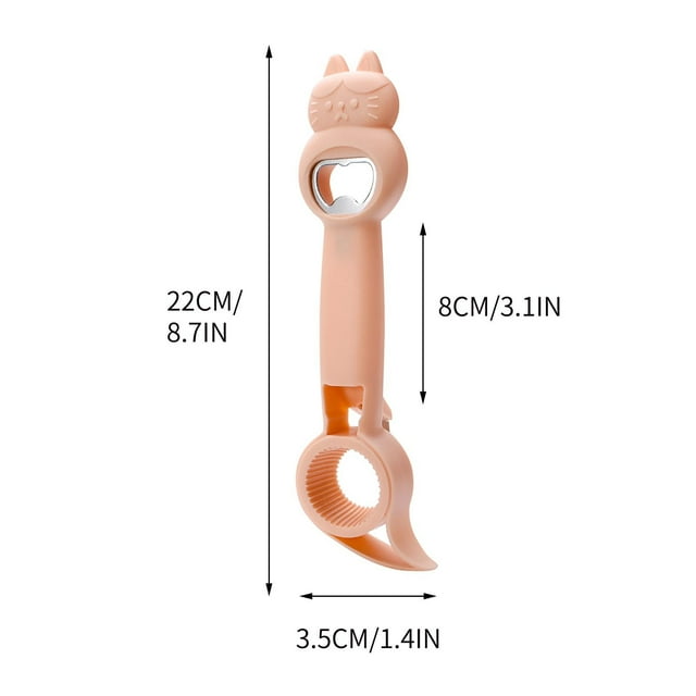 Pompotops 4 In 1 Manual Lid Remover Multifunctional Bottle Opener Kitchen Accessories Home Kitchen Screw Cap Can Opener Clearance