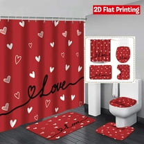 YZEGDCH Bathroom Shower Curtains Set, Washable Fabric Bath Curtain, Gift for Family