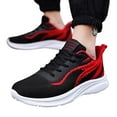 thumbnail image 3 of ZRBYWB Men's Sneakers Male Shoes Large Size Fashion Casual Mesh Breathable Casual Shoes Lace Up Running Shoes Comfortable, 3 of 6