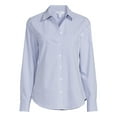 thumbnail image 4 of Time and Tru Women's Classic Button-Front Shirt, 4 of 5