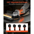 thumbnail image 4 of VEVOR Angle Grinder 4-1/2" 8A Electric Grinder Power Tool 12000RPM High-Speed, 4 of 9