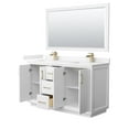 thumbnail image 3 of Wyndham Collection Wcf414160d-Vca-Unsm58 Strada 60" Free Standing Double Basin Vanity Set, 3 of 7