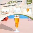 thumbnail image 3 of ACDANC 24Pcs Champagne Flutes Plastic 5 oz Featherlight Construction Party Cups Disposable Clear Cups for Bridal Shower Party Rosegold, 3 of 7