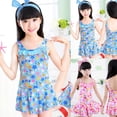 thumbnail image 7 of HIPYLO Girls Swimsuit Tummy Control One Piece Swim Dress Teen Girl Summer Sleeveless Boat Neck Bathing Suit with Bottom for Hoilday Beachwear, 7 of 7