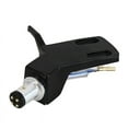 thumbnail image 1 of Turntable Headshell Aluminium Alloy Headshell Record Turntable Needle Replacement Phono Stylus Cartridges Rack Black,1 x Phonograph Phono stand,Black, 1 of 6