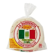 La Banderita Ricas Flour Tortillas, Regular, Family Pack, 20 count, 22.5 oz
