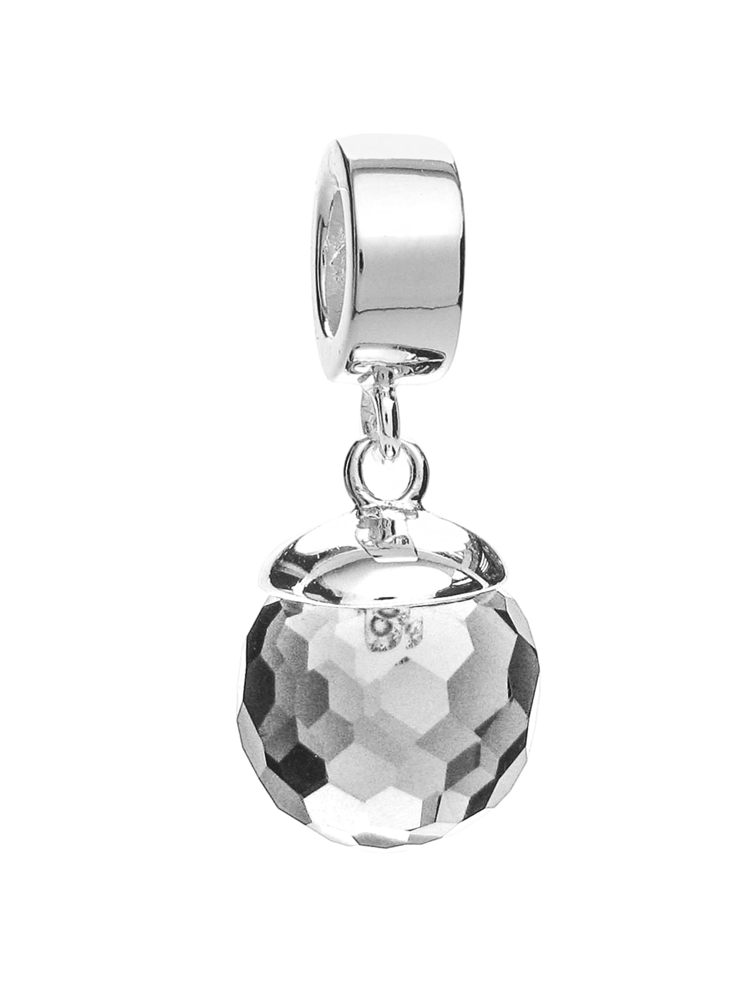Sterling Silver Simulated Birthstone European Style Bead Charm