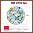 thumbnail image 2 of Xecao Building Truck Pattern Christmas Tree Skirt Holiday Part Decorations for Christmas Tree, Farmhouse Christmas Decor Xmas Holiday Home Party Decorations-30", 2 of 6