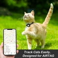thumbnail image 3 of 2 Pack Airtag Cat Collar Breakaway with Bell,Reflective Kitten Collar with Apple Airtag Cat Collar Holder(does not contain Apple Airtag),Adjustable 7-12In,Safety Buckle for Girl Boy Cats, 3 of 6
