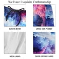 thumbnail image 4 of luoweisi Men's Beach Shorts Quick Dry Swim Trunks with Mesh Lining Galaxy L, 4 of 5