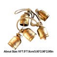 thumbnail image 4 of Campanas de vaca navideñas colgantes Campanas de vaca Decoraciones Manualidades Regalo de Navidad (5 piezas), 4 of 8