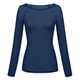 thumbnail image 1 of Blusa de malla transparente de manga larga para mujer: moldea los brazos sin costuras, elegante top a rayas para uso informal/vacaciones, tallas S-XXL, 1 of 3