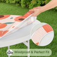 thumbnail image 5 of Round Picnic Table Cloth 100% Waterproof & Oil Proof, Elastic Fitted Table Cover for 36"-44" Round Tables, for Dining, Camping, Outdoor, 5 of 7