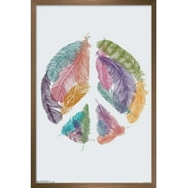 Rachel Caldwell - Feather Peace Wall Poster, 14.725" x 22.375", Framed