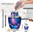 thumbnail image 2 of KARYLIZ Drums Musical Instrument Large Funeral Urns for Men & Women Adults - Blue Burial Urn for Ashes Adult Mom - Memorial Cremation Ash Holder - Memorial Urns for Ashes Adult Male & Female 10 Inch, 2 of 2