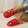thumbnail image 4 of Christmas Slippers House Shoes for Women Fluffy Soft Cozy Bedroom Cartoon Plush Cute Slippers for Indoor Outdoor Use, 4 of 5