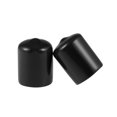 thumbnail image 2 of Uxcell 0.79'' Screw Thread Protectors Rubber Vinyl End Caps Rubber Black 10pcs, 2 of 6