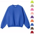 thumbnail image 4 of Chiccall Mens Sweatshirts Crewneck Long Sleeve Solid Sweat Shirts Casual Athletic Pullover Sweatshirts, 4 of 4