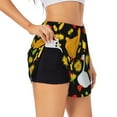 thumbnail image 3 of Lsque Farm Goose Printed Women's Running Shorts with Liner Pockets,Elastic Quick Dry Workout Athletic Gym Yoga Shorts,Womens High Waist Shorts-XX-Large, 3 of 9