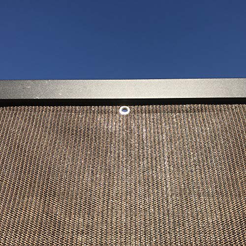 Alion Home Sun Shade Privacy Panel with Grommets on 2 Sides for Patio, Awning, Window, Pergola or Gazebo - Mocha Brown (6 x 4)