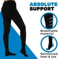 thumbnail image 5 of (3 Pack) Made in USA - Womens Compression Pantyhose 20-30mmHg - Black, 5X-Large, 5 of 11